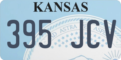 KS license plate 395JCV