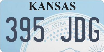 KS license plate 395JDG
