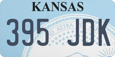 KS license plate 395JDK