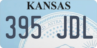 KS license plate 395JDL