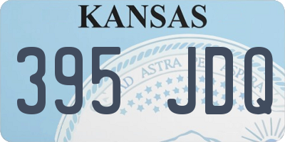 KS license plate 395JDQ