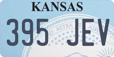 KS license plate 395JEV