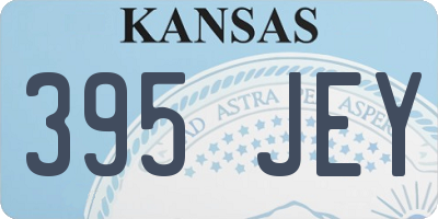 KS license plate 395JEY