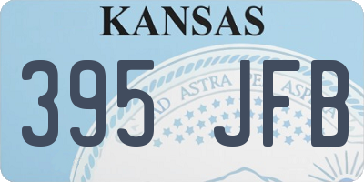 KS license plate 395JFB