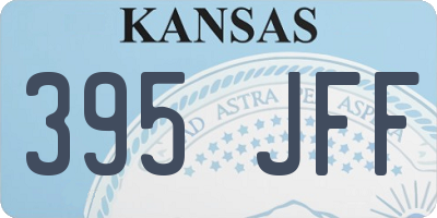 KS license plate 395JFF