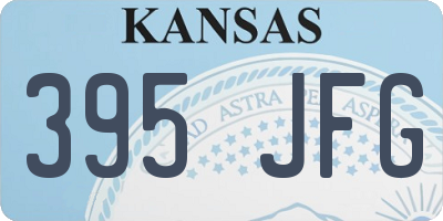 KS license plate 395JFG
