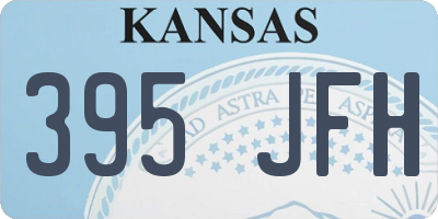 KS license plate 395JFH