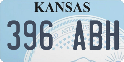 KS license plate 396ABH