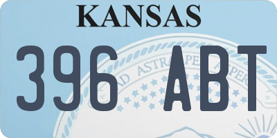 KS license plate 396ABT