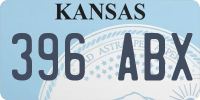 KS license plate 396ABX