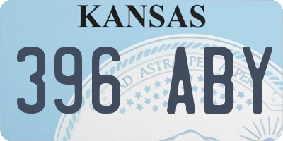 KS license plate 396ABY