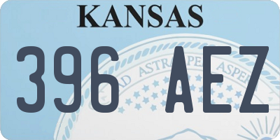 KS license plate 396AEZ