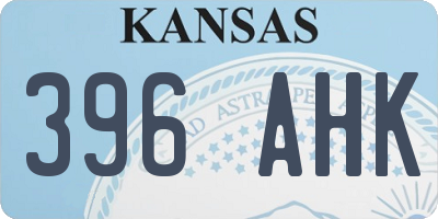 KS license plate 396AHK