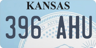 KS license plate 396AHU