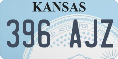 KS license plate 396AJZ