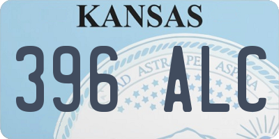 KS license plate 396ALC