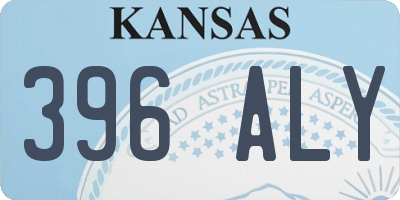 KS license plate 396ALY
