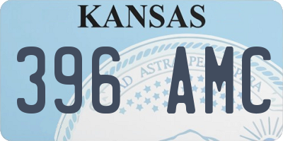 KS license plate 396AMC