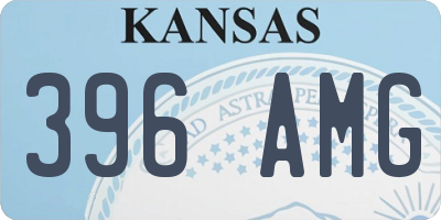 KS license plate 396AMG
