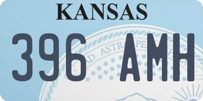 KS license plate 396AMH
