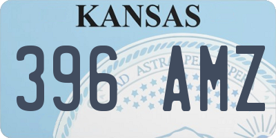 KS license plate 396AMZ