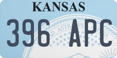 KS license plate 396APC