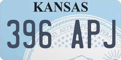 KS license plate 396APJ