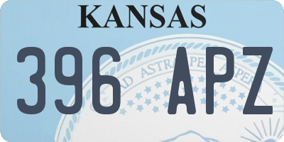 KS license plate 396APZ