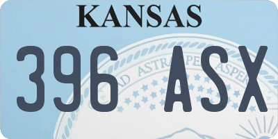 KS license plate 396ASX