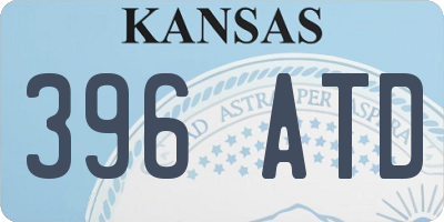 KS license plate 396ATD