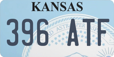 KS license plate 396ATF