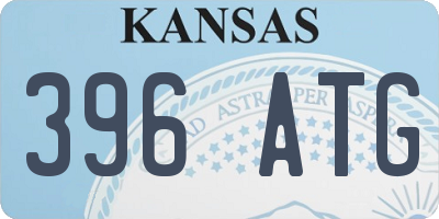 KS license plate 396ATG