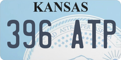 KS license plate 396ATP