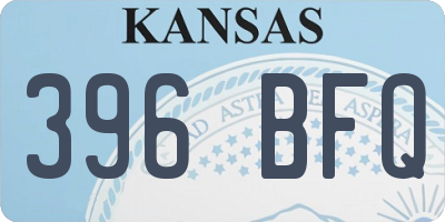 KS license plate 396BFQ