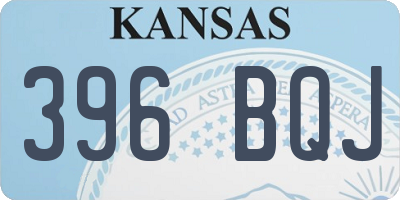 KS license plate 396BQJ