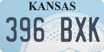 KS license plate 396BXK