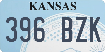 KS license plate 396BZK