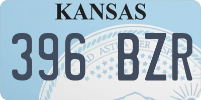 KS license plate 396BZR