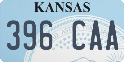 KS license plate 396CAA