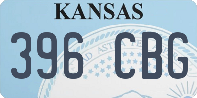 KS license plate 396CBG