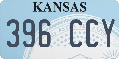 KS license plate 396CCY