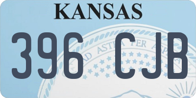 KS license plate 396CJB
