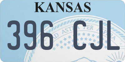 KS license plate 396CJL