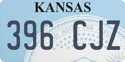 KS license plate 396CJZ
