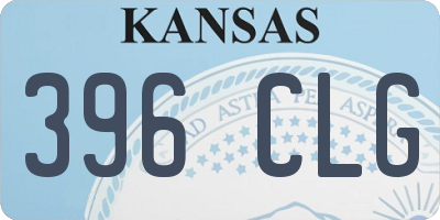 KS license plate 396CLG