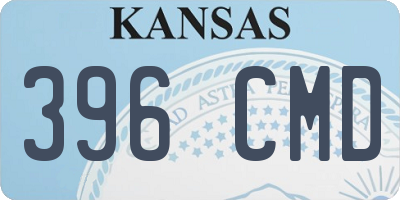 KS license plate 396CMD