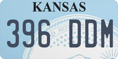 KS license plate 396DDM