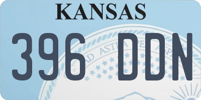 KS license plate 396DDN