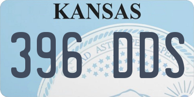 KS license plate 396DDS