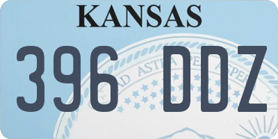 KS license plate 396DDZ